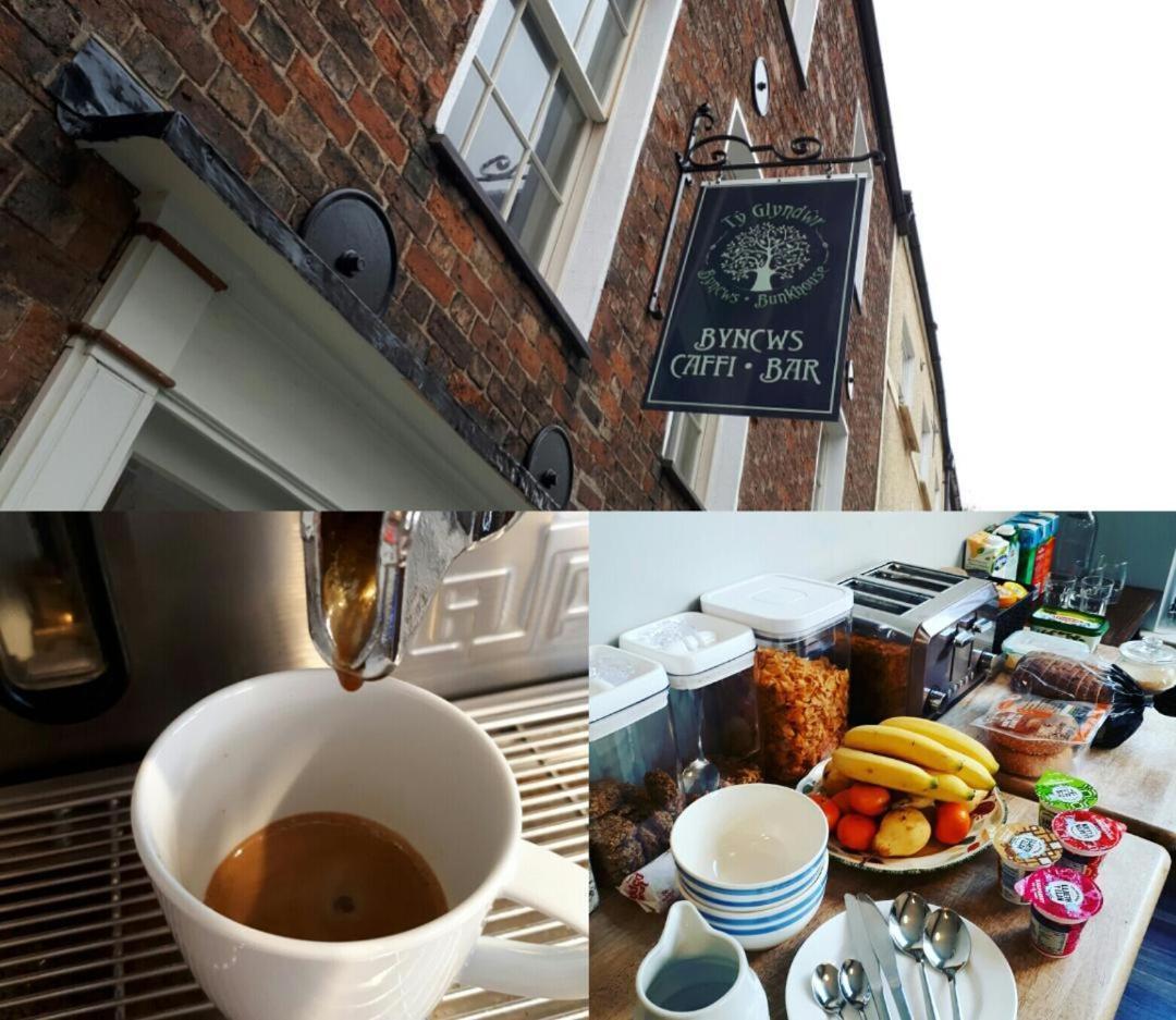 カーナーヴォン Ty Glyndwr Bunkhouse, Bar And Cafeホステル エクステリア 写真
